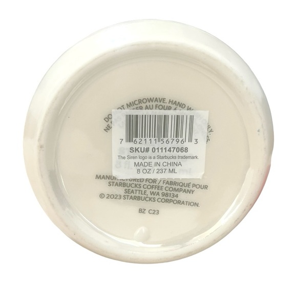 2023 Starbucks Floral Ceramic Tumbler w/ Silicone Lid โ Limited Edition - Picture 9 of 10